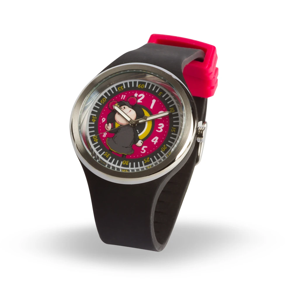 Nici 17074 Armbanduhr Jolly Mäh Schaf Jolly Yuna Pink Schwarz Geschenkverpackung 3 Nici 17074 Armbanduhr Jolly Mäh Schaf Jolly Yuna Pink Schwarz Geschenkverpackung