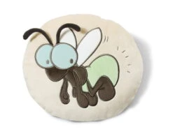 Nici 34068 Kissen Glowing Ringo Glühwürmchen Oval 30x26cm Plüsch Happy Summer