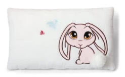 Nici 35672 Kissen Sweet Hearts Hase 43x25cm Plüsch Kuschelkissen Creme