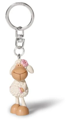 Nici 36935 Keyfriends Schlüsselanhänger Schaf Jolly Rosa PVC Ca 5cm