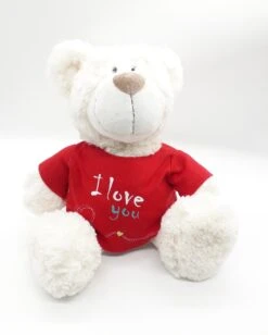 Nici 37756.1 Classic Bear Creme Mit Rotem T-Shirt "I Love You" 35cm Plüsch Schlenker -Donau - Zwerge 37756 1 10