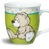 Nici 39109 PorzellanTasse "Pipi"-Bär Grau-beige 9,5x10cm Kaffeetasse Teetasse -Donau - Zwerge 39109 2048x1629