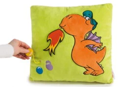 Nici 40693 Kissen Der Kleine Drache Kokosnuss Plüsch 35x35cm -Donau - Zwerge 40693 03 ansicht 02 23681709