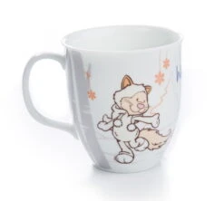 Nici 40947 Porzellan-Tasse Schneekatze Mädchen Kaffeetasse Teetasse
