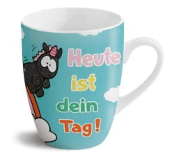 Nici 41643 Porzellantasse Heute Ist Dein Tag Einhorn Theodor Carbon Flash