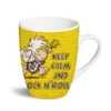 Nici 41769 Porzellantasse Schaf Keep Calm And Rock N Roll Kaffeetasse Teetasse -Donau - Zwerge 41769