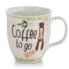 Nici 42554 Tasse Porzellantasse Faultier Slow Joe Coffee To Slow 9,5x10cm -Donau - Zwerge 42554 01 HA Frei 2048x1896