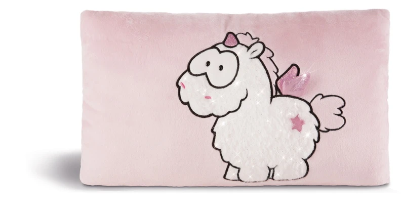 Nici 43261 Kissen Einhorn-Baby Theofina Glitzernd Rosa Ca 43x25cm Plüsch 3 Nici 43261 Kissen Einhorn-Baby Theofina Glitzernd Rosa Ca 43x25cm Plüsch