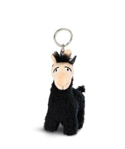 Nici 43570 Schlüsselanhänger Schwarzes Lama Lorenzo Ca 10cm Plüsch