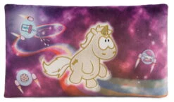 Nici 43726 Kissen Goldenes Einhorn Shooting Star Im Weltraum Ca 43x25cm Plüsch