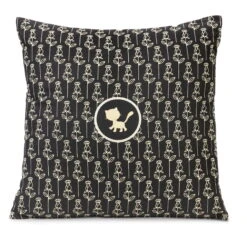 Donau - Zwerge 24 Nici 44015 Baumwollkissen Katze 2-seitig Bedruckt Schwarz Ca 37x37cm