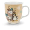 Nici 44149 Tasse Rentier Reny Heart Kaffeetasse Gold 9,5x10cm Winter Glamour -Donau - Zwerge 44149 01 HA Frei 2048x1935