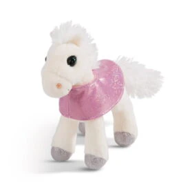 Nici 44895 Weißes Pferd White Peach Stehend Mit Satteldecke 16cm Plüsch