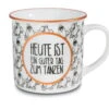 Nici 45011 Porzellantasse Metallic "Heute Ist Ein Guter Tag Zu Tanzen" Bronze -Donau - Zwerge 45011 01 HA Frei 2048x1638