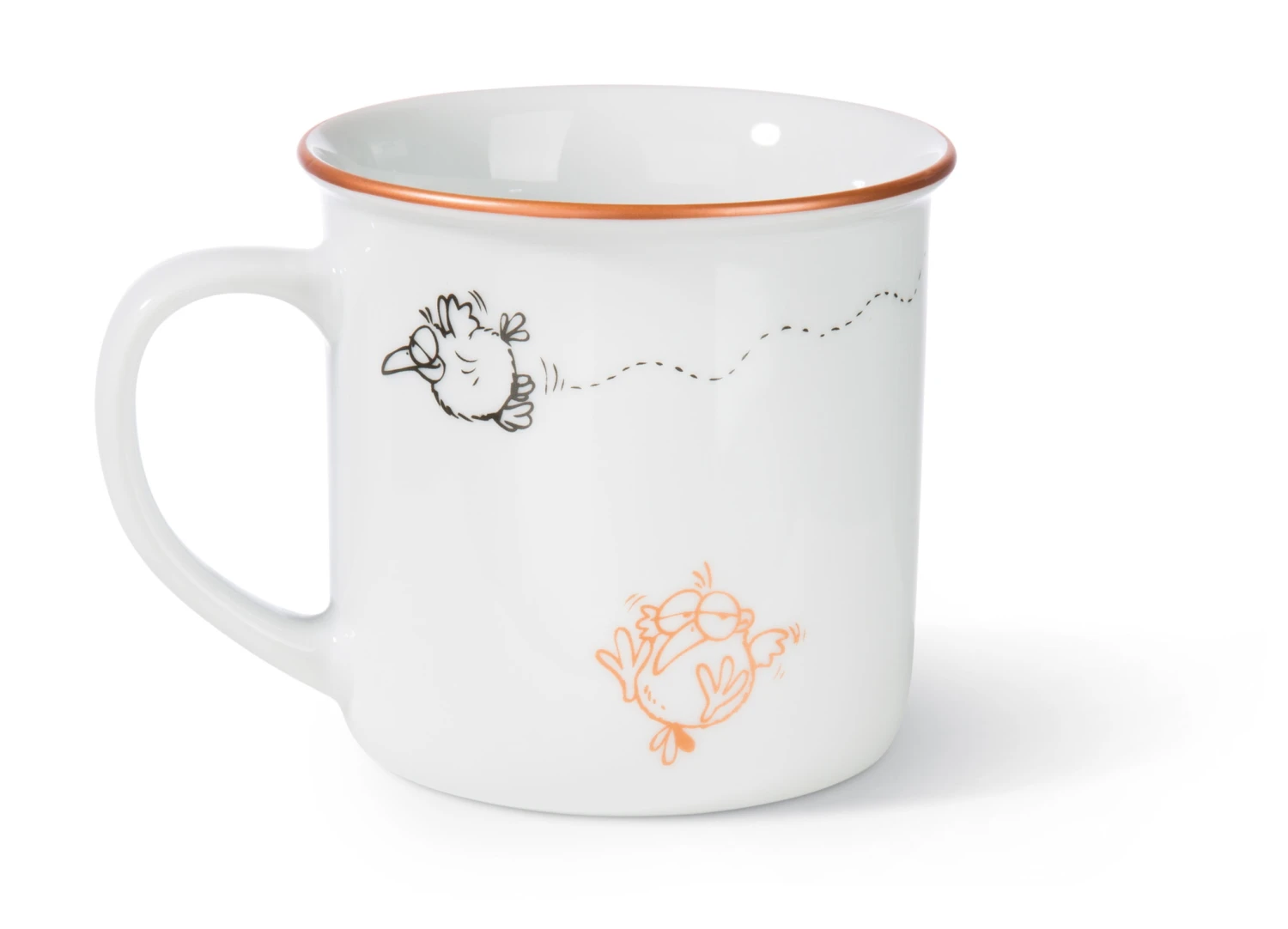 Nici 45039 Porzellantasse Metallic "Ich Du Passt" Bronze Metallic Vögel 5 Nici 45039 Porzellantasse Metallic "Ich Du Passt" Bronze Metallic Vögel – Bild 3