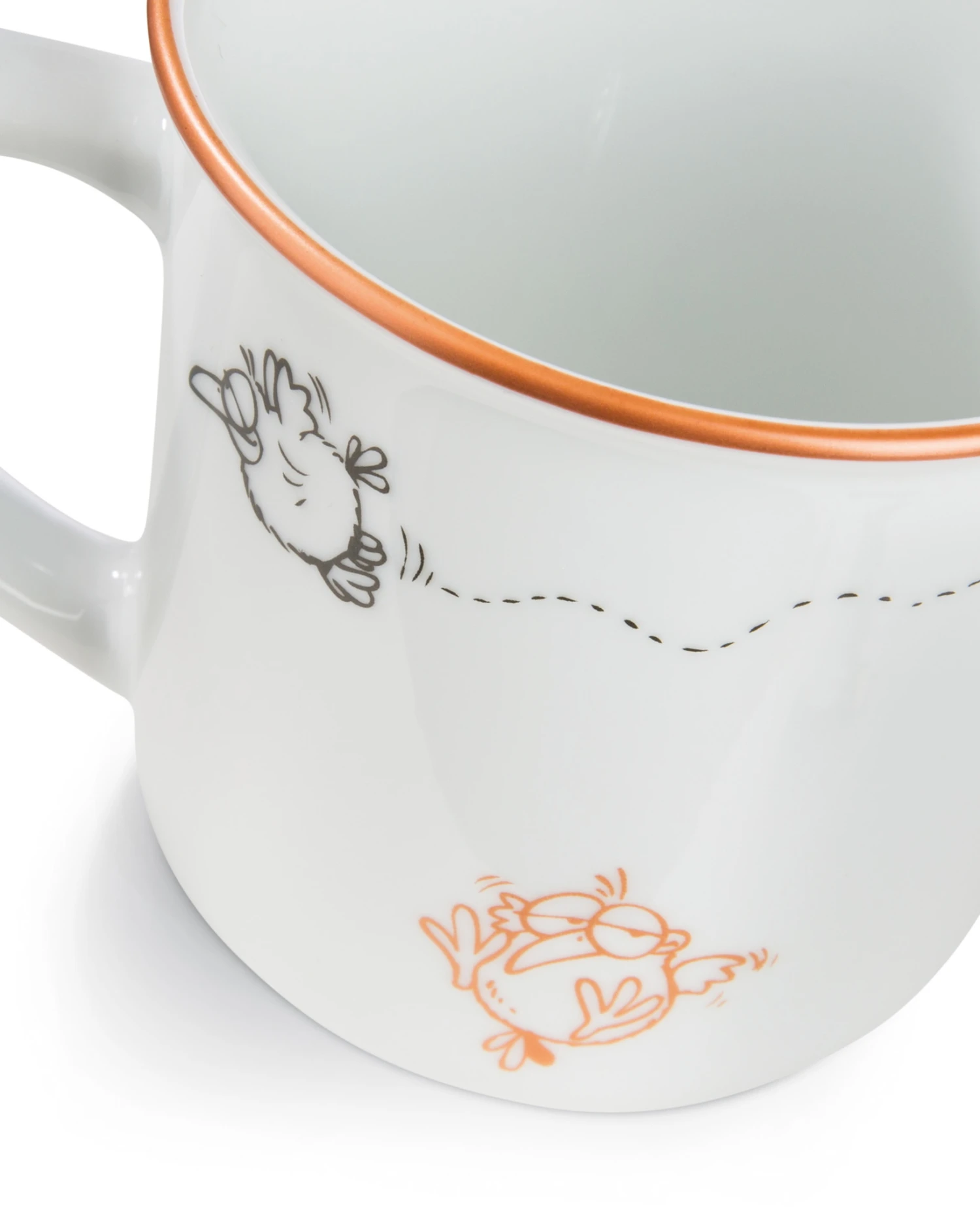 Nici 45039 Porzellantasse Metallic "Ich Du Passt" Bronze Metallic Vögel 4 Nici 45039 Porzellantasse Metallic "Ich Du Passt" Bronze Metallic Vögel – Bild 2