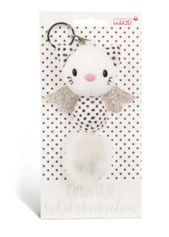 Nici 46040 Schlüsselanhänger Schutzkätzchen Guardian Angels 12cm Schwarze Punkte