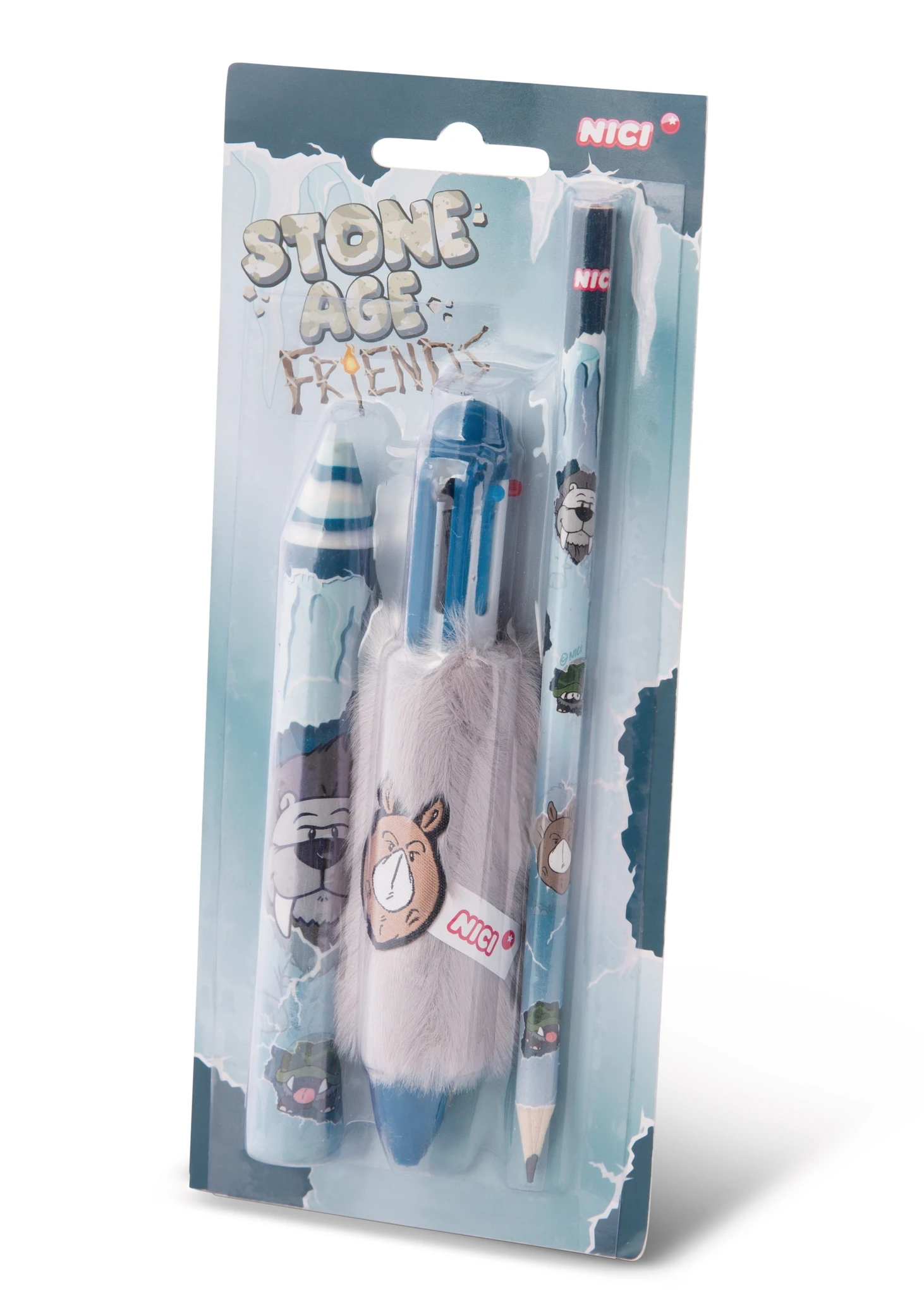 Nici 46663/46664 Schreibset Block Stifteset Geschenkset Stone Age Friends 4 Nici 46663/46664 Schreibset Block Stifteset Geschenkset Stone Age Friends – Bild 2