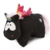 Nici 47382 Kuscheltierkissen Schwarzes Einhorn Rainbow Yin & Yang 40x30cm Plüsch -Donau - Zwerge 47382 01 HA Frei 2048x1744