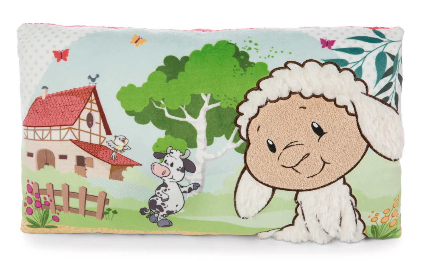 Nici 47800 Kissen Schaf Kuh Vogel Rechteckig 43x25cm Farm Friends Plüsch GREEN 3 Nici 47800 Kissen Schaf Kuh Vogel Rechteckig 43x25cm Farm Friends Plüsch GREEN