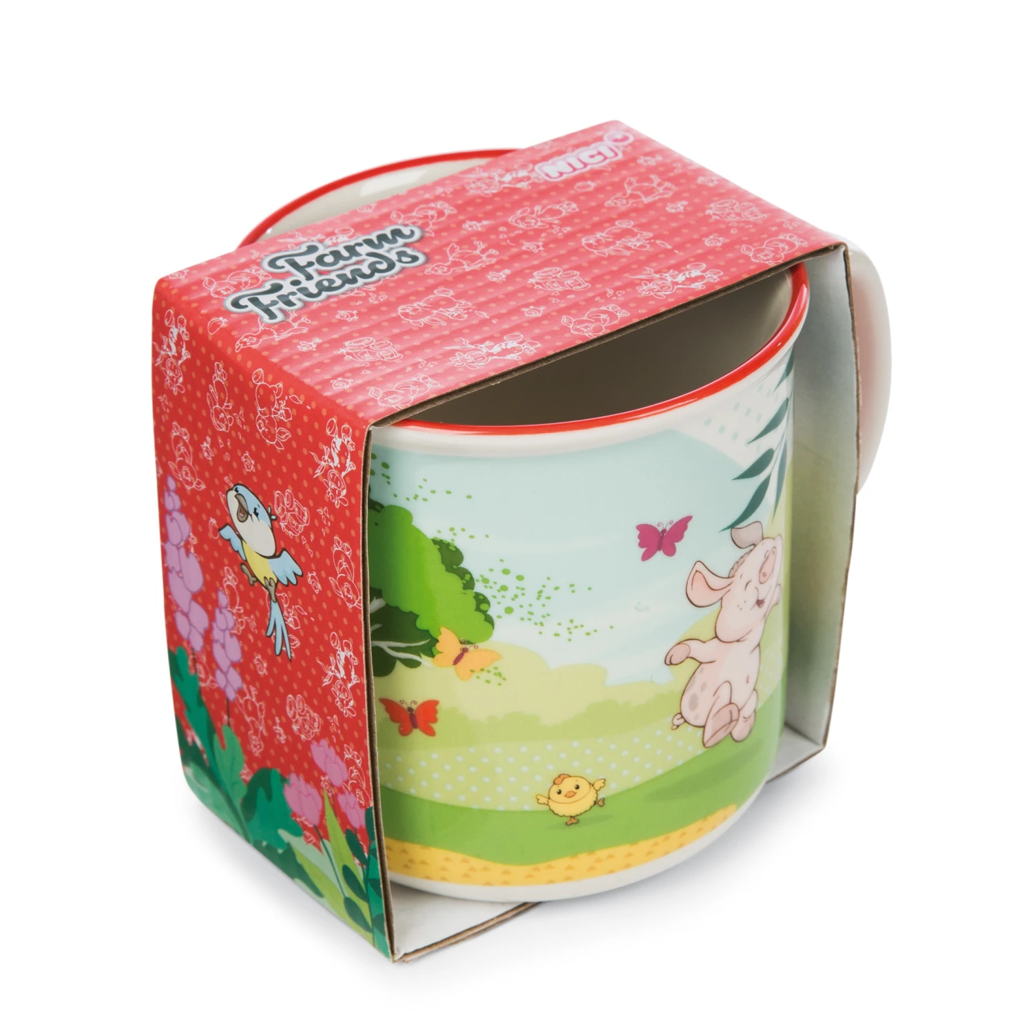 Nici 47807 Kinder - Tasse 240ml Farm Friends Schwein Kuh Henne Porzellan Ø8x8cm 4 Nici 47807 Kinder - Tasse 240ml Farm Friends Schwein Kuh Henne Porzellan Ø8x8cm – Bild 2