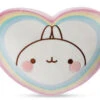 Nici 48228 Kissen Herzförmig Molang Regenbogenherz 40x30cm Stretch-Plüsch Kawaii -Donau - Zwerge 48228 01 HA Frei