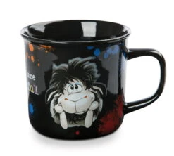 Nici 48255 Tasse Schwarzes Schaf Jerome 10cm Comic Wolf Ulvy & Friends 400ml -Donau - Zwerge 48255 04 ZA Frei 2048x1838