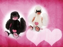 Nici 48272 + 48273 SET Zwei Schwäne 70cm Plüsch Kuscheltier Love Classics GREEN -Donau - Zwerge 48266 48267 set 1