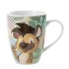 Nici 48869 Tasse Hyäne Helgi & Tenrek Terek 310ml Porzellan 10x8cm Wild Friends -Donau - Zwerge 48869 02 ZA Weiss 2048x2041