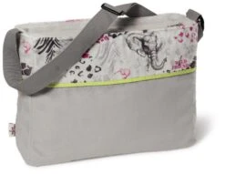 Nici 38233 Schultertasche Wild Friends Plüsch Elefant Ethon 39 X 28 X 10cm