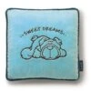 Nici 27590 Kissen Hund Mops Quadratisch 25x25cm Plüsch Kuschelkissen -Donau - Zwerge N27590