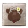 Nici 29629 Kissen Monkey Love Affe Linda 32x32cm Plüsch Kuschelkissen -Donau - Zwerge N29629