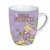 Nici 36779 Tasse Jolly Mäh Fee "Buona Fortuna!" Viel Glück Porzellan 8x10,5cm -Donau - Zwerge N36779